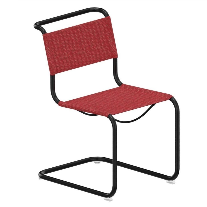 Preview: Thonet S33 V - Main Line Flax Rot Stoff