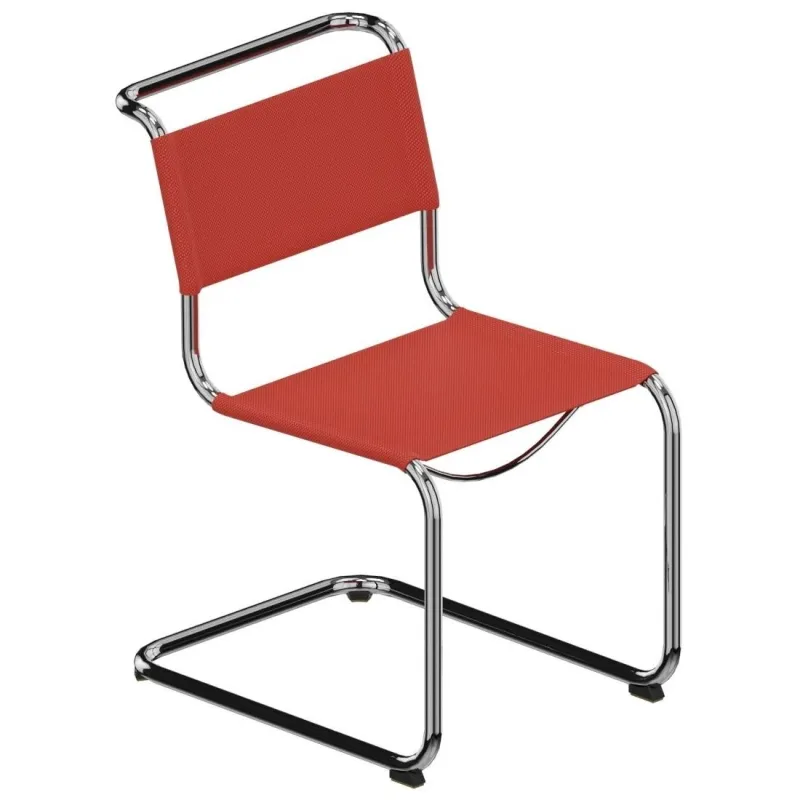 Thonet S33 V Freischwinger Field 2 Rot Stoff