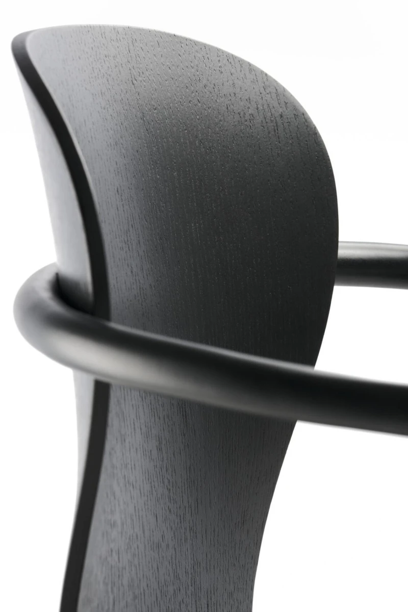 Thonet S220 FDRW Bürostuhl Schwarz