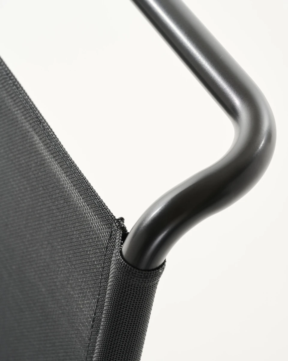 Thonet S533 N Freischwinger schwarz outdoor detailansich