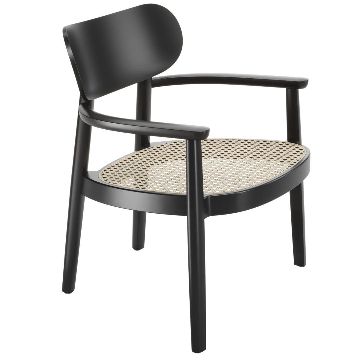 Preview: Thonet 119 F Wiener geflecht in Schwarz