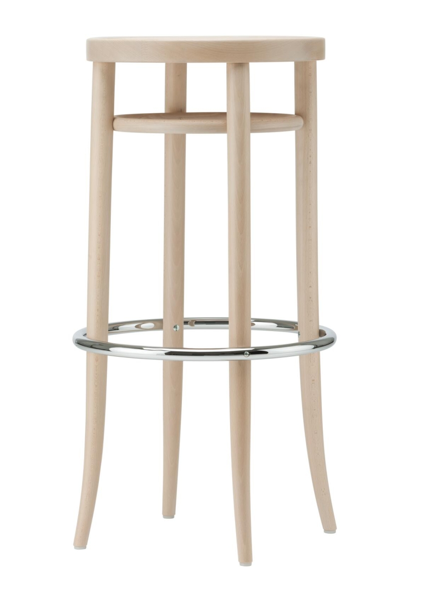 Preview: Abbildung des Thonet 204 MH Barhockers – stilvolle Kombination aus traditioneller Handwerkskunst und modernem Design mit hochwertiger Verarbeitung.