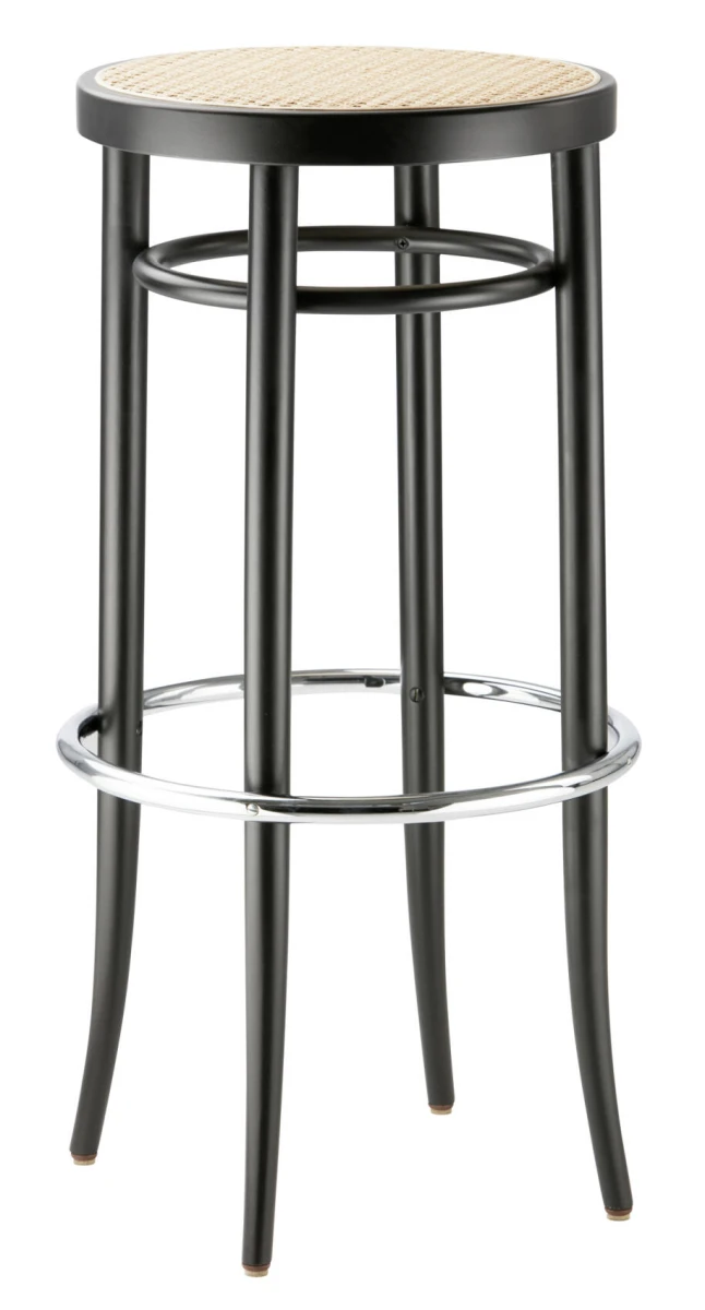 Abbildung des Thonet 204 RH Barhockers im Litho-Stil – ein harmonisches Zusammenspiel von klassischer Handwerkskunst und modernem Design.
