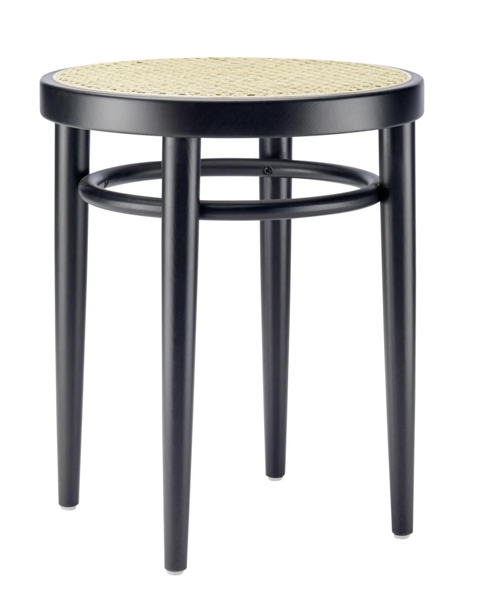 Abbildung des Thonet 204 RH Barhockers im Litho-Stil – ein harmonisches Zusammenspiel von klassischer Handwerkskunst und modernem Design.
