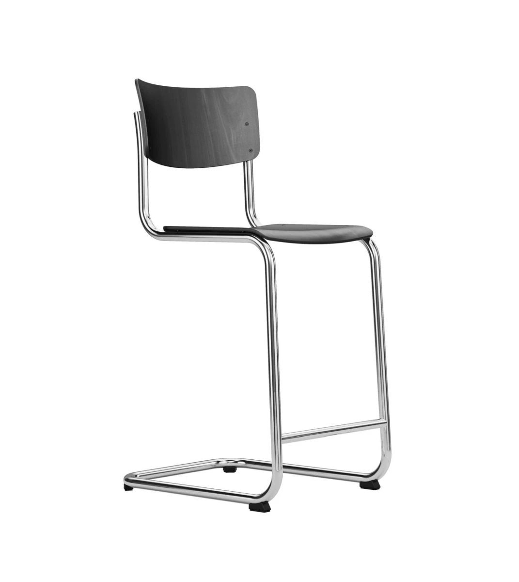 Thonet S43 Thekenhocker Schwarz
