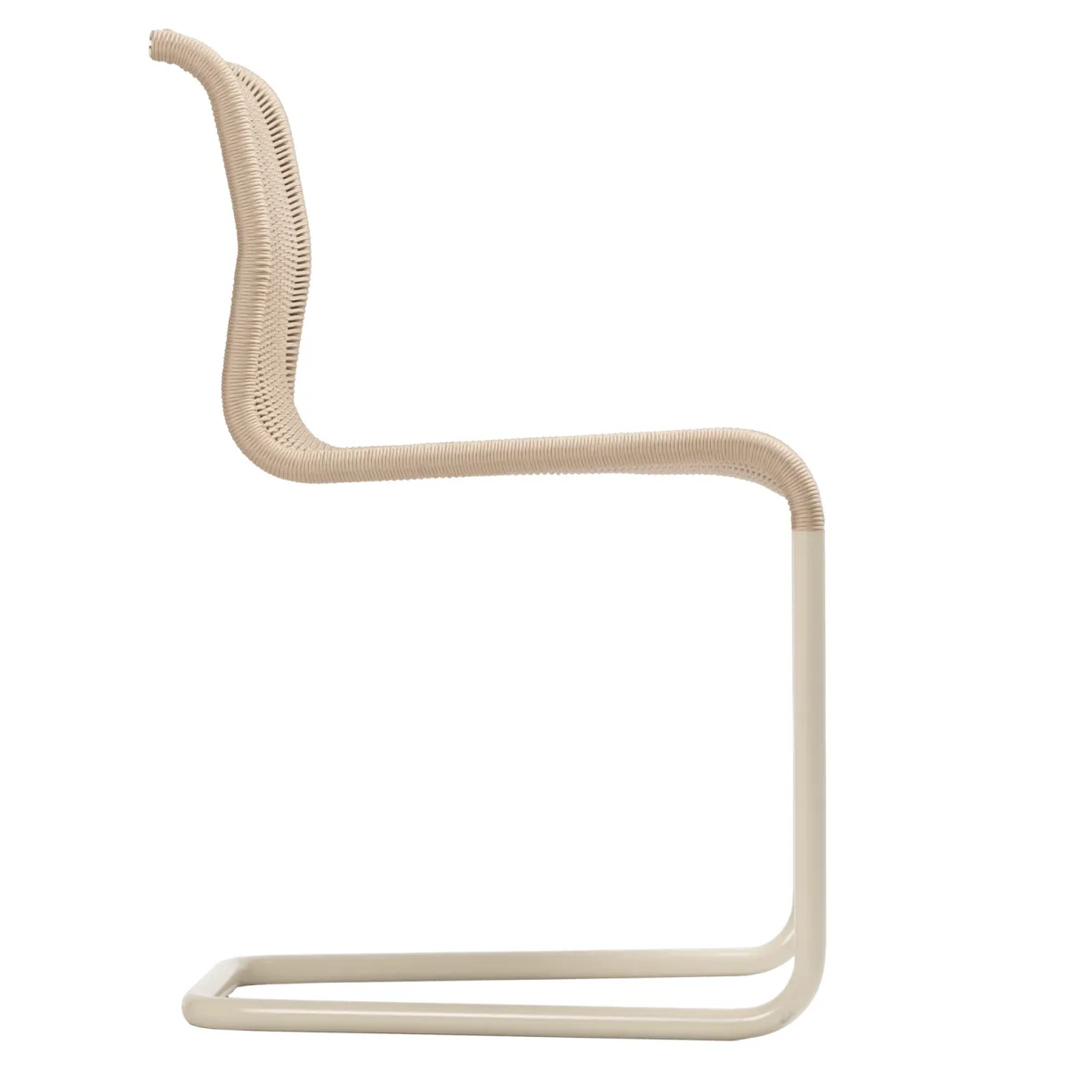 Tecta B15 Kragstuhl mit Geflecht 1in creme