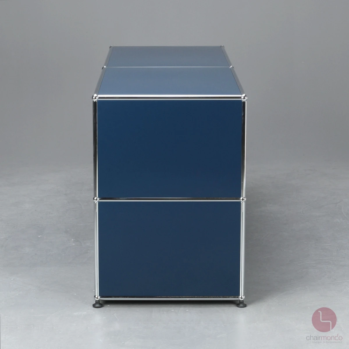 USM Haller Sideboard Stahlblau mit vier offenen Fächern gebraucht