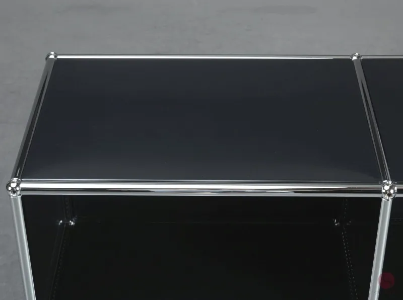 USM Haller Sideboard Graphitschwarz mit Klapptüren gebraucht