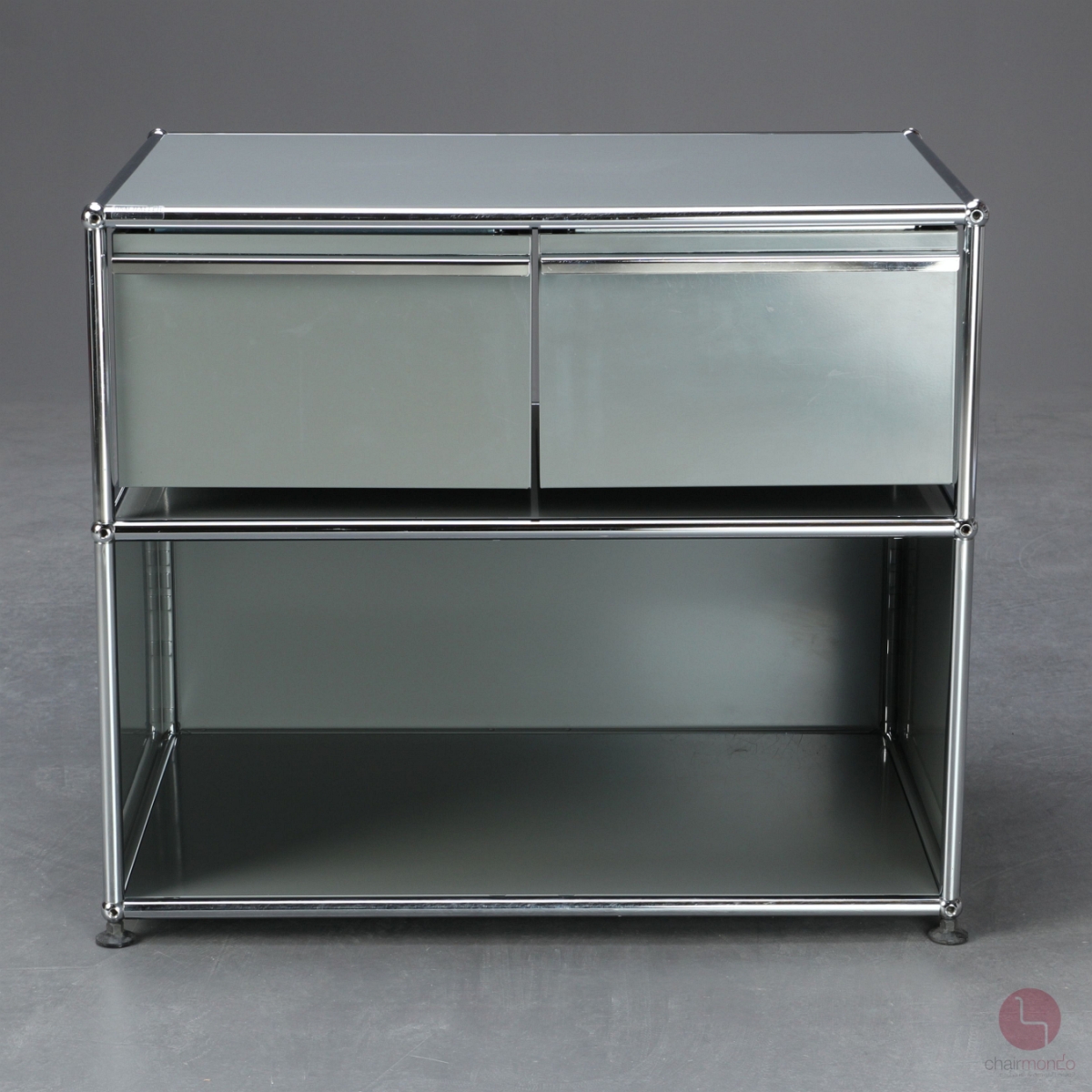 Preview: USM Haller Medien Sideboard in Mittelgrau mit Schubladen gebraucht