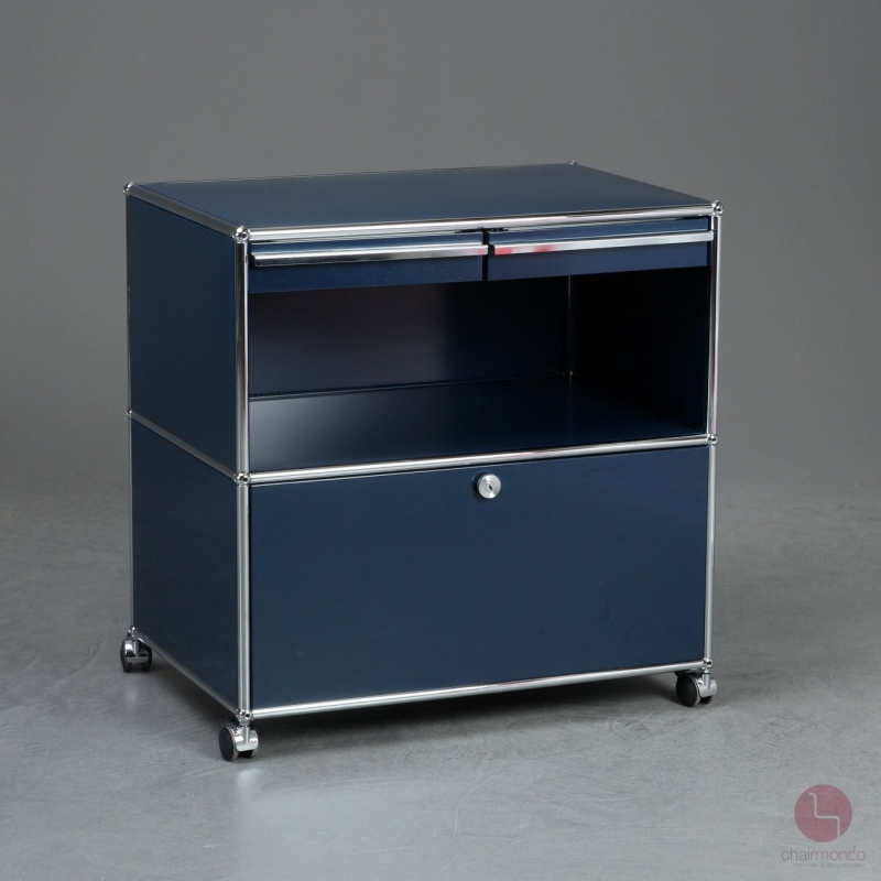Preview: USM Haller Bürocontainer Sideboard Medienboard mit 2 Schubladen + Schubtüre - gebraucht
