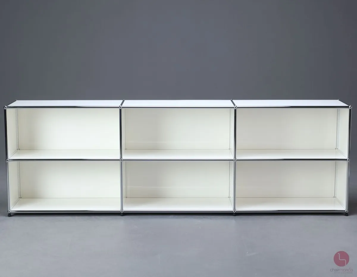 USM Haller Sideboard Weiß mit sechs Fächern 227x74x37 cm gebraucht
