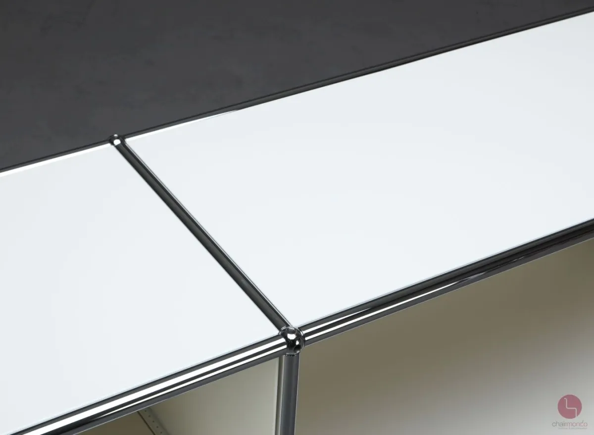 USM Haller Sideboard Weiß mit sechs Fächern 227x74x37 cm gebraucht