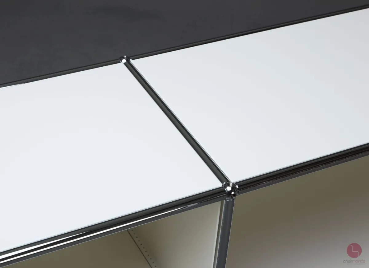 USM Haller Sideboard Weiß mit sechs Fächern 227x74x37 cm gebraucht