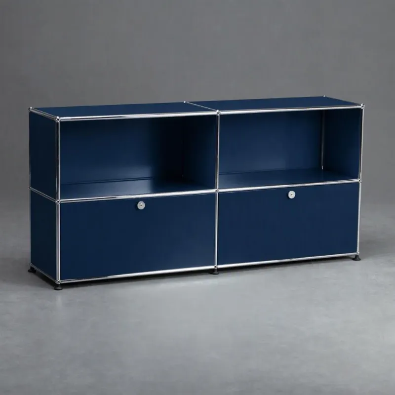 USM Haller Sideboard Stahblau mit 2x Klapptüren gebraucht