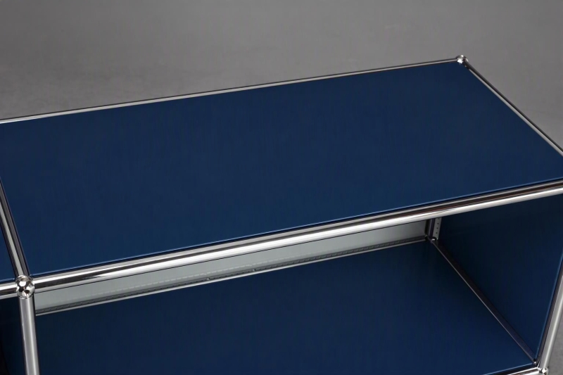 Preview: USM Haller Sideboard Stahblau mit 2x Klapptüren gebraucht