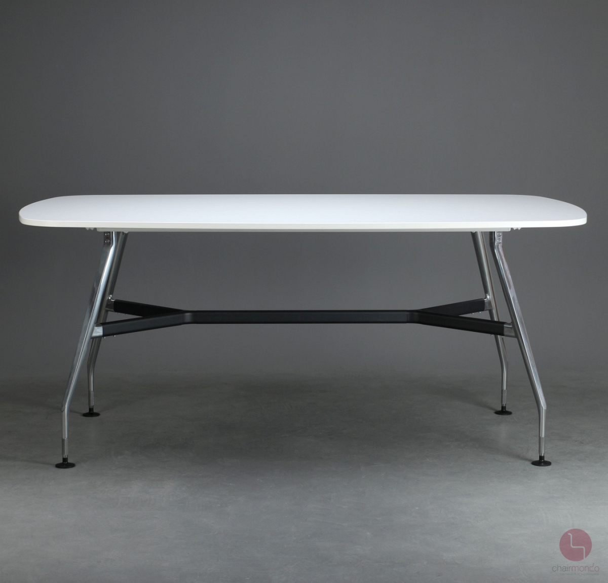 Preview: Vitra Medamorph Stehttisch Konferenztisch mit weißer Platte 240 x 140 cm gebraucht