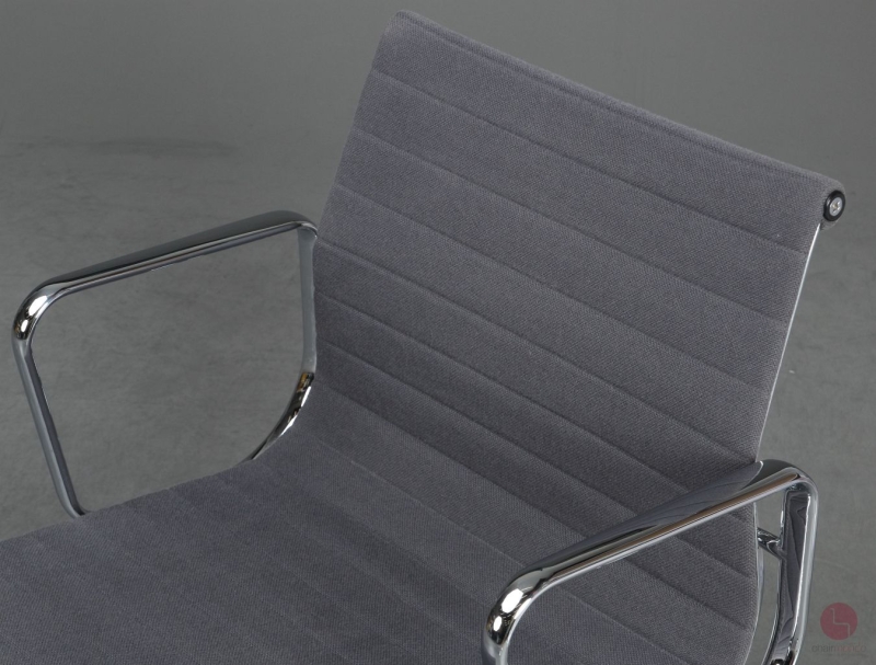 Preview: Vitra EA 108 Aluminium Chair Hopsak Grau verchromt - gebraucht