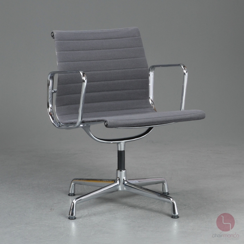Vitra EA 108 Aluminium Chair Hopsak Grau verchromt - gebraucht