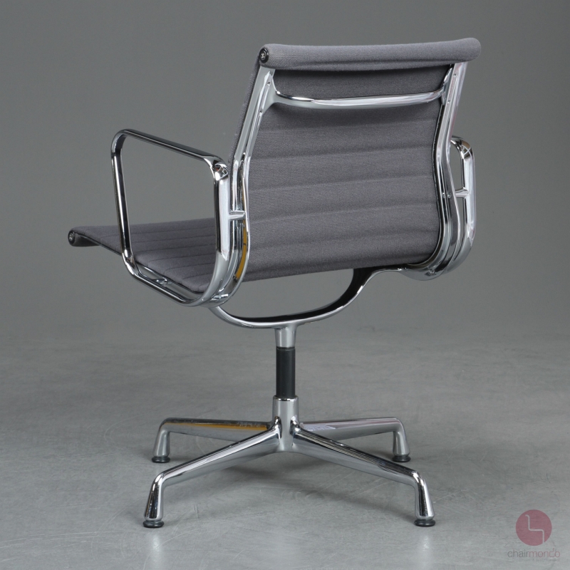 Preview: Vitra EA 108 Aluminium Chair Hopsak Grau verchromt - gebraucht