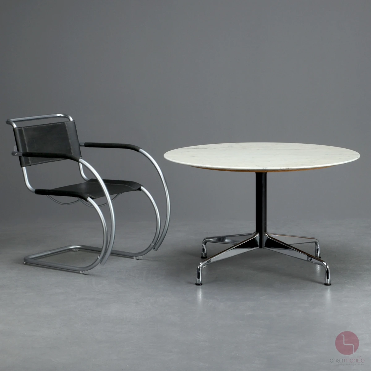 Vitra Segmented Table Lounge Tisch mit weißer Marmor Platte gebraucht