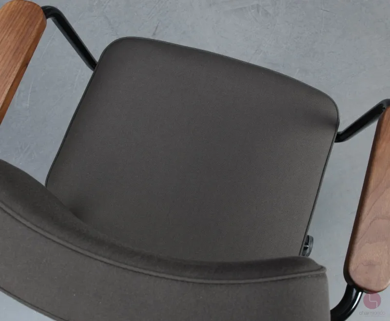 Vitra Pivotant Bürostuhl Stoff Braun Gestell Schwarz gebraucht