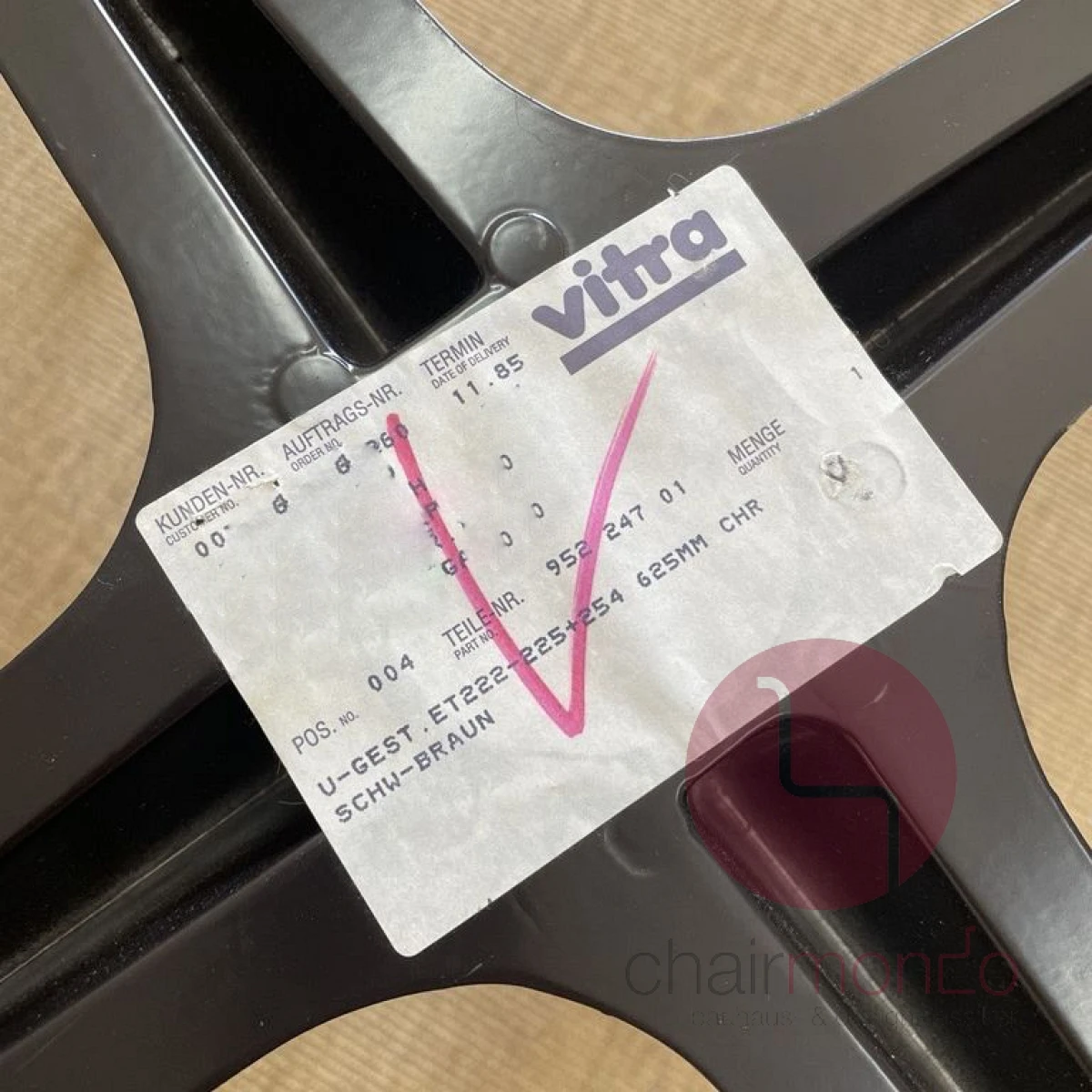 Vitra Segmented Table Lounge Tisch mit weißer Marmor Platte gebraucht