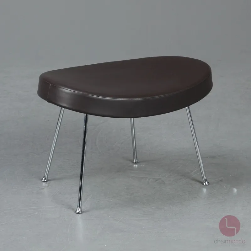 Vitra Coconut Chair mit Ottoman Leder Braun gebraucht
