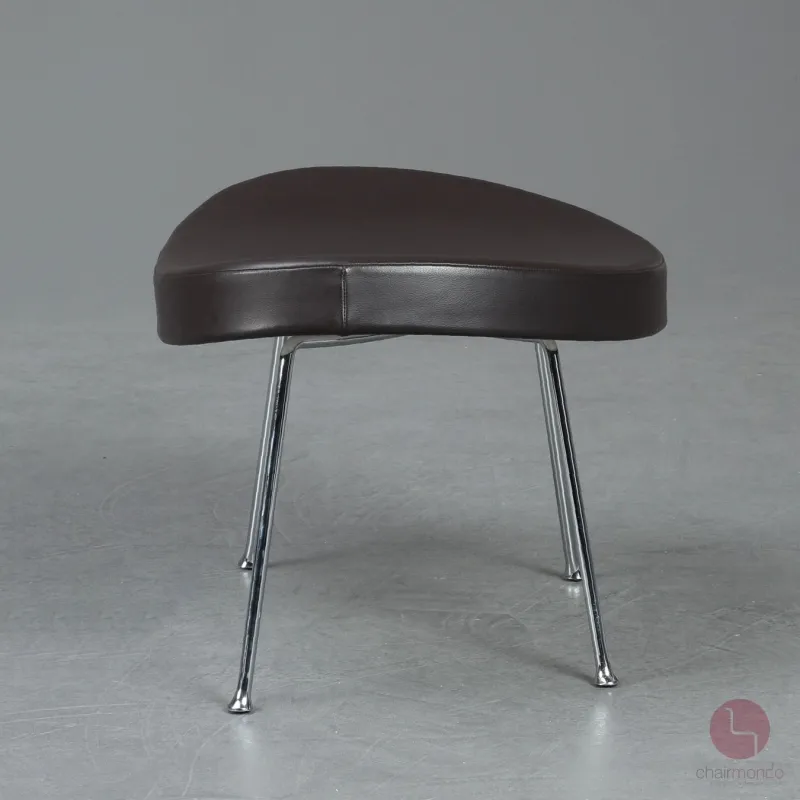 Vitra Coconut Chair mit Ottoman Leder Braun gebraucht