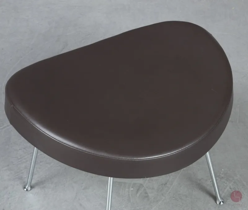 Vitra Coconut Chair mit Ottoman Leder Braun gebraucht
