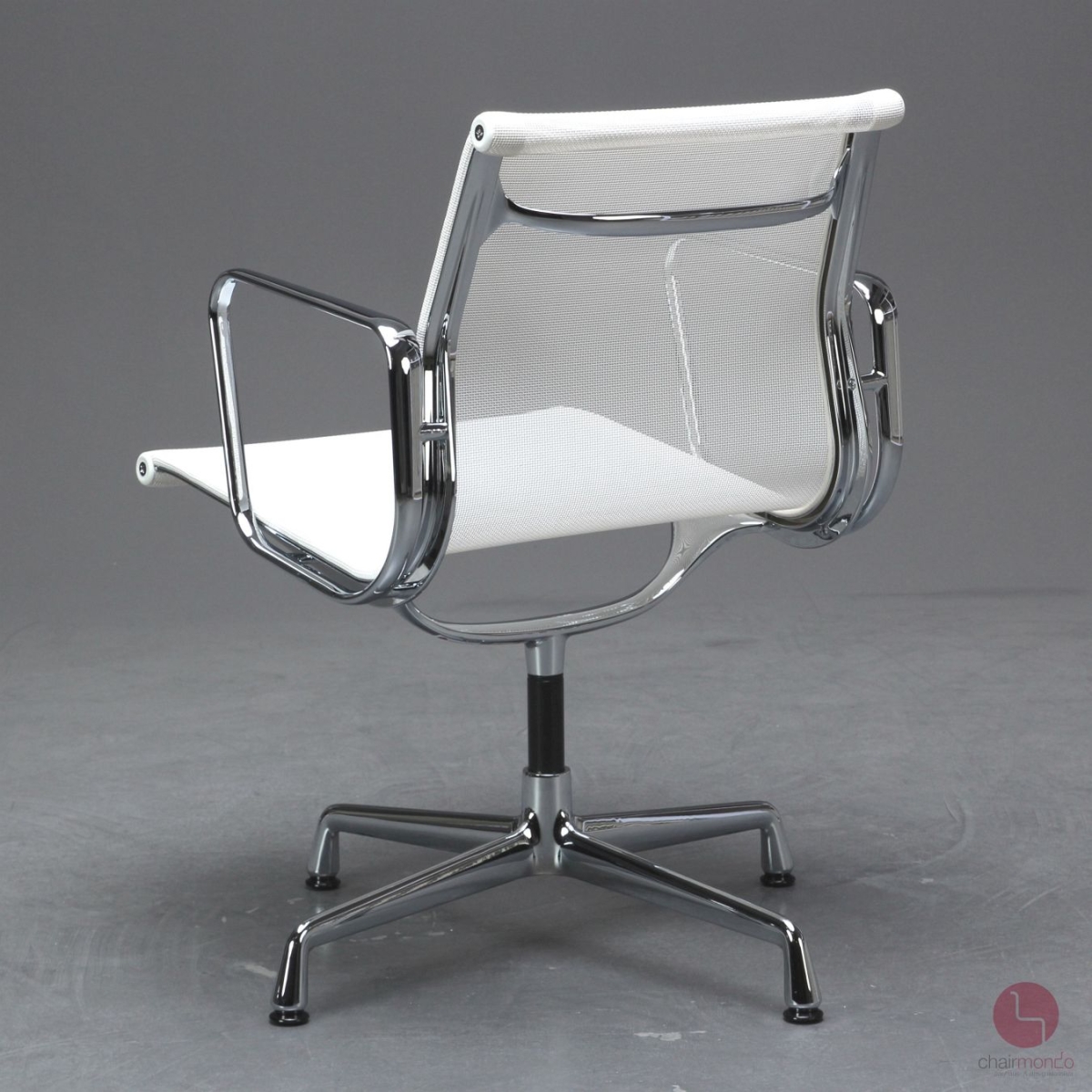Preview: Vitra EA 108 mit weißem Netz Gestell verchromt gebraucht