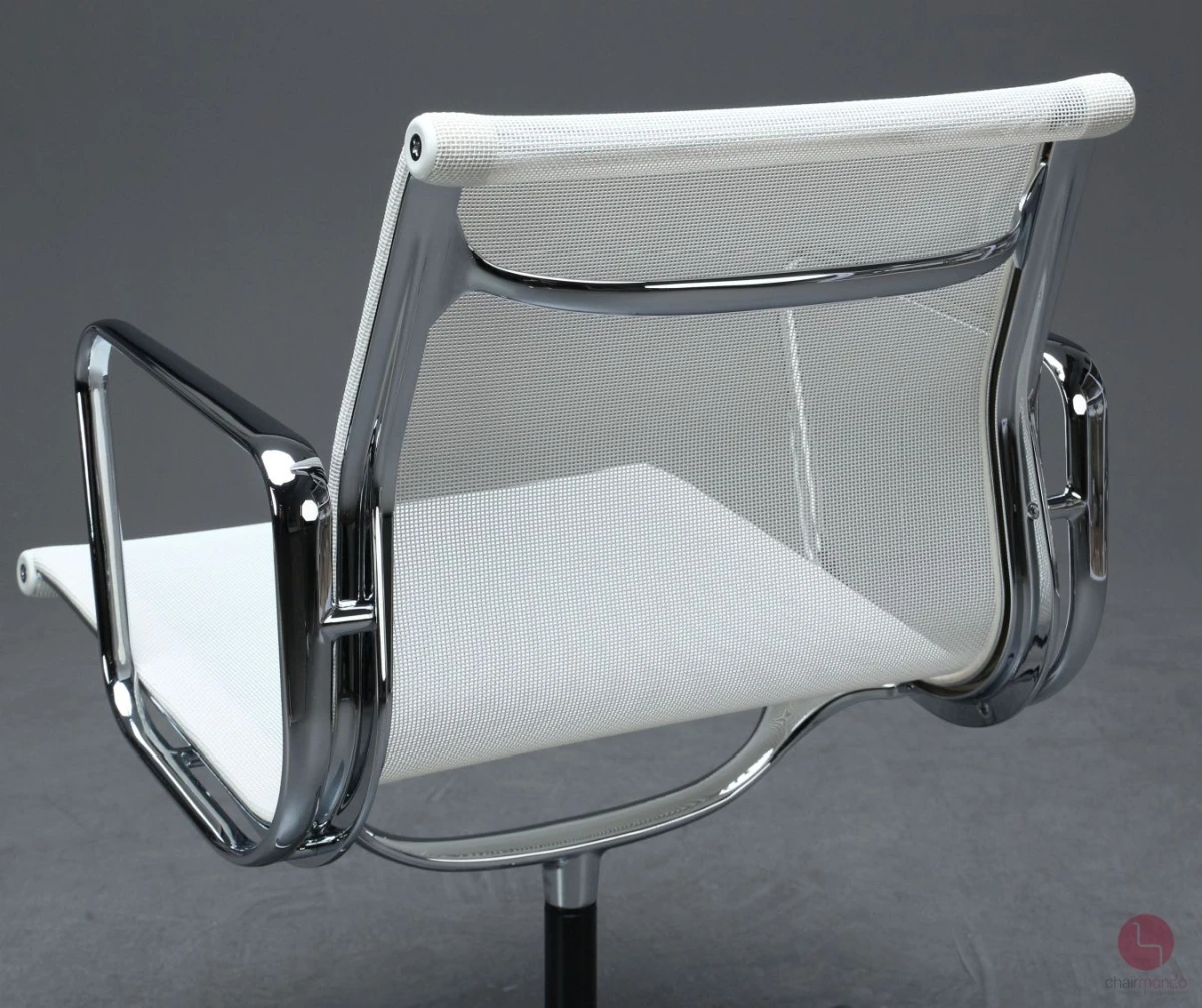 Vitra EA 108 mit weißem Netz Gestell verchromt gebraucht