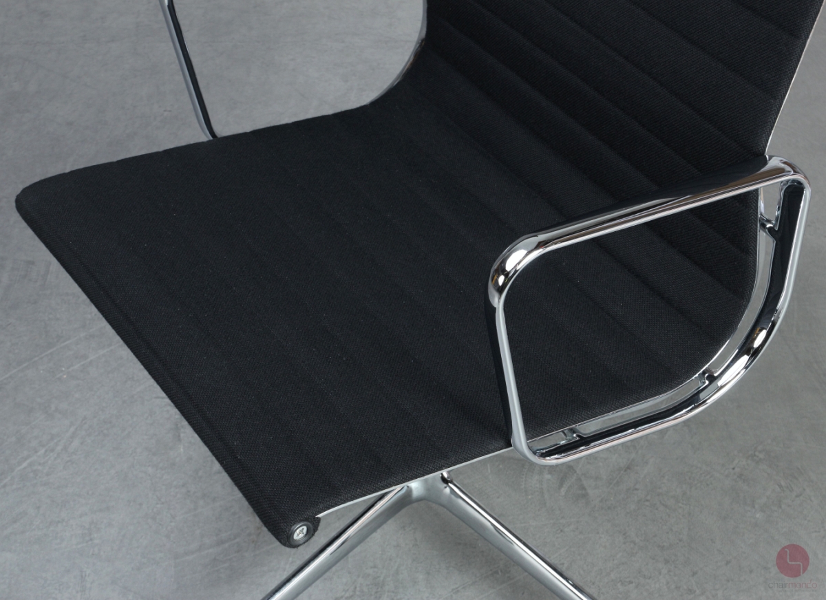 Preview: Vitra EA 108 Aluminium Chair Hopsak Schwarz gebraucht