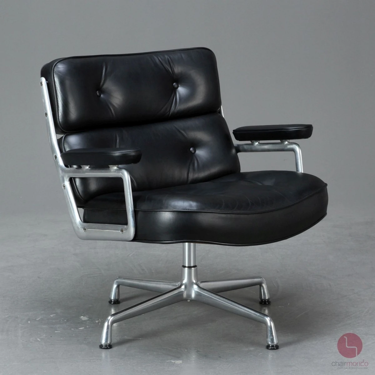 Vitra ES 105 Lobby Chair Lounge Sessel Leder Schwarz gebraucht