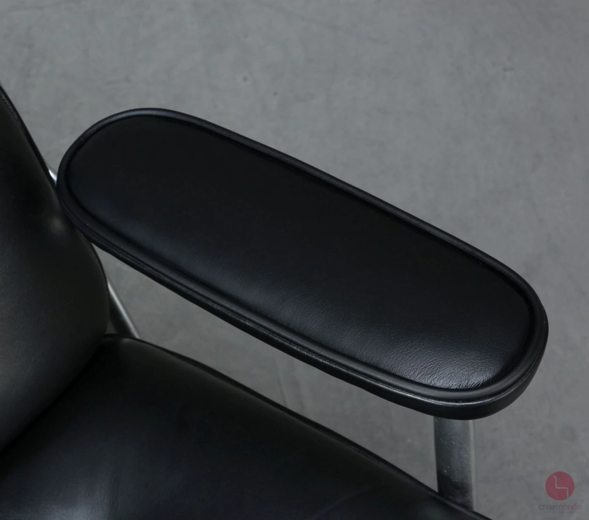 Vitra ES 105 Lobby Chair Lounge Sessel Leder Schwarz gebraucht