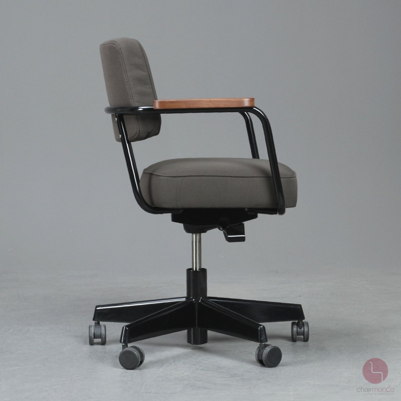 Preview: Vitra Pivotant Bürostuhl Stoff Braun Gestell Schwarz gebraucht