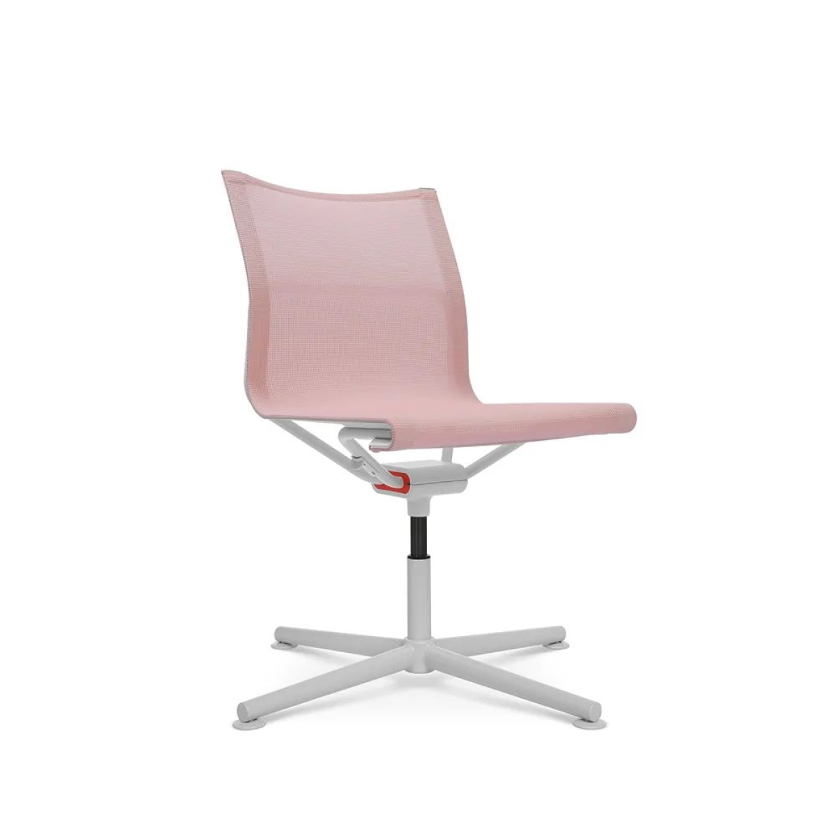 Preview: Wagner D1 Office Bürostuhl ohne Armlehnen weiiß pink