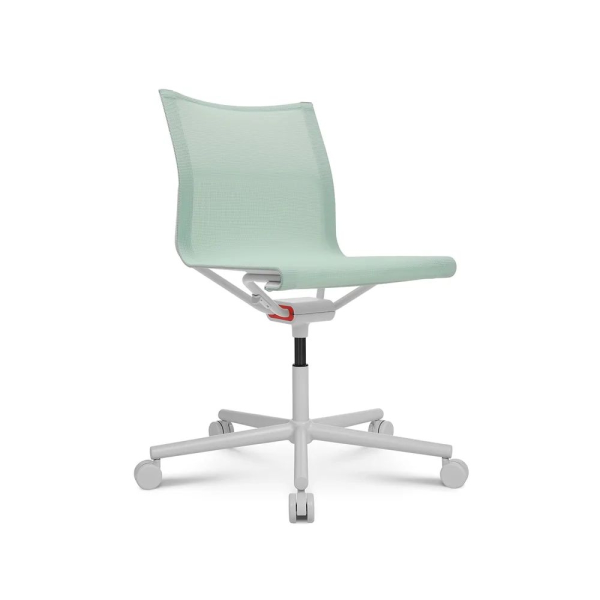 Preview: Wagner D1 office Bürostuhl ohne Armlehnen in weiß grün