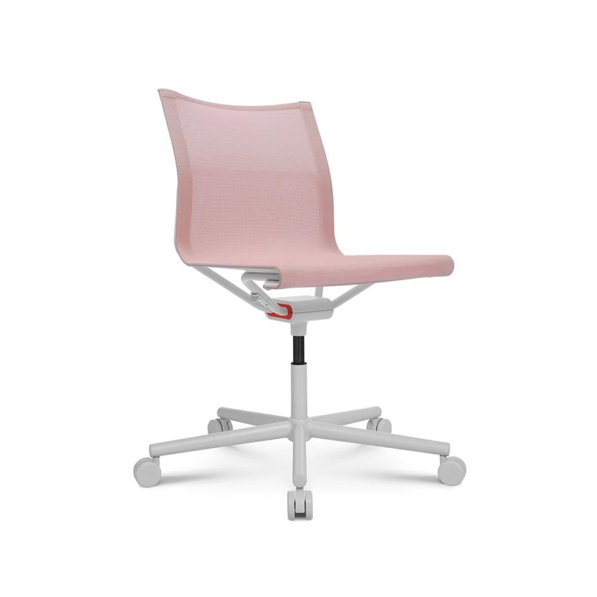 Preview: Wagner D1 office Bürostuhl ohne Armlehnen in weiß pink
