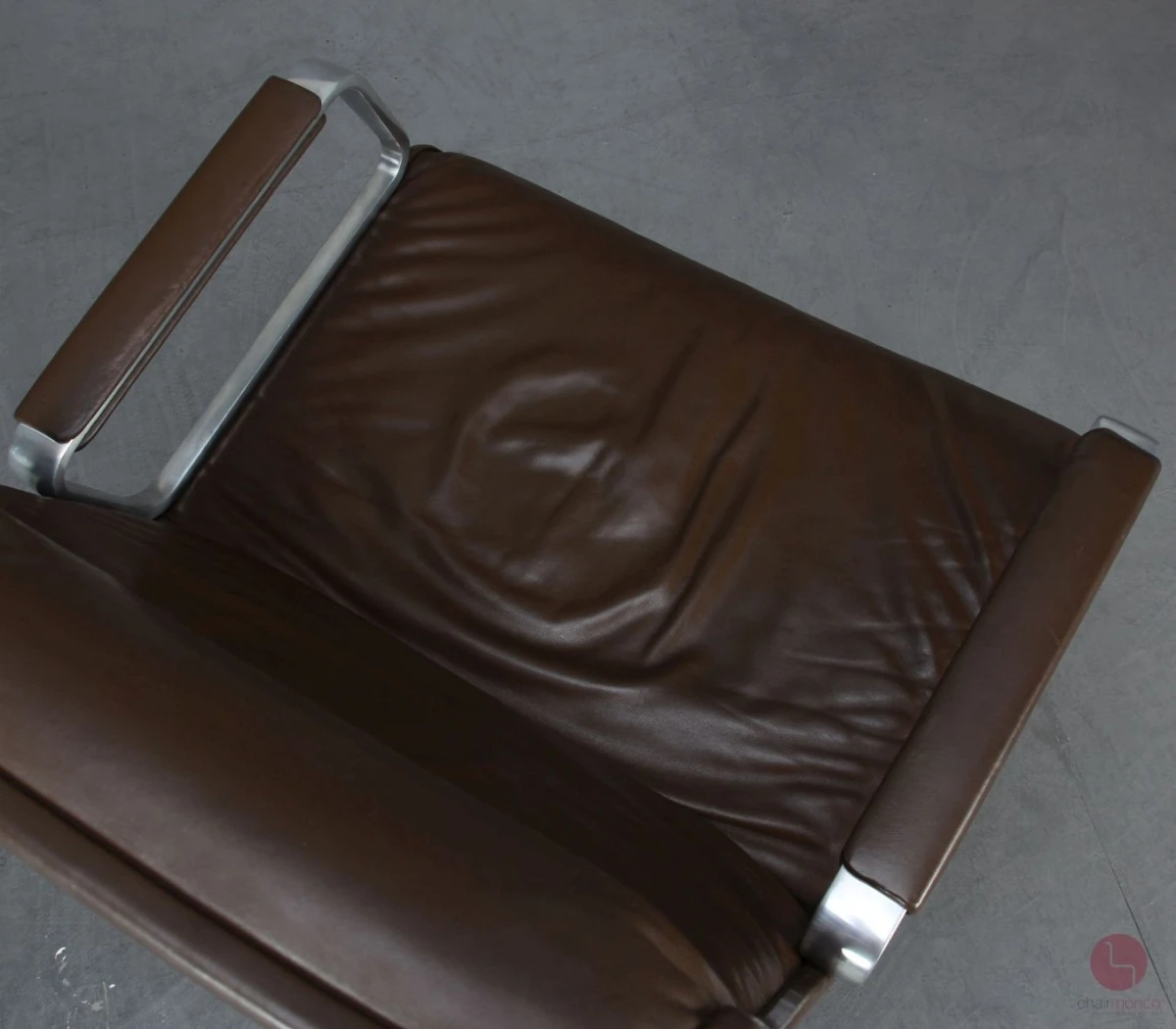 Wilkhahn Lounge Sessel und Ottomane Leder braun - gebraucht