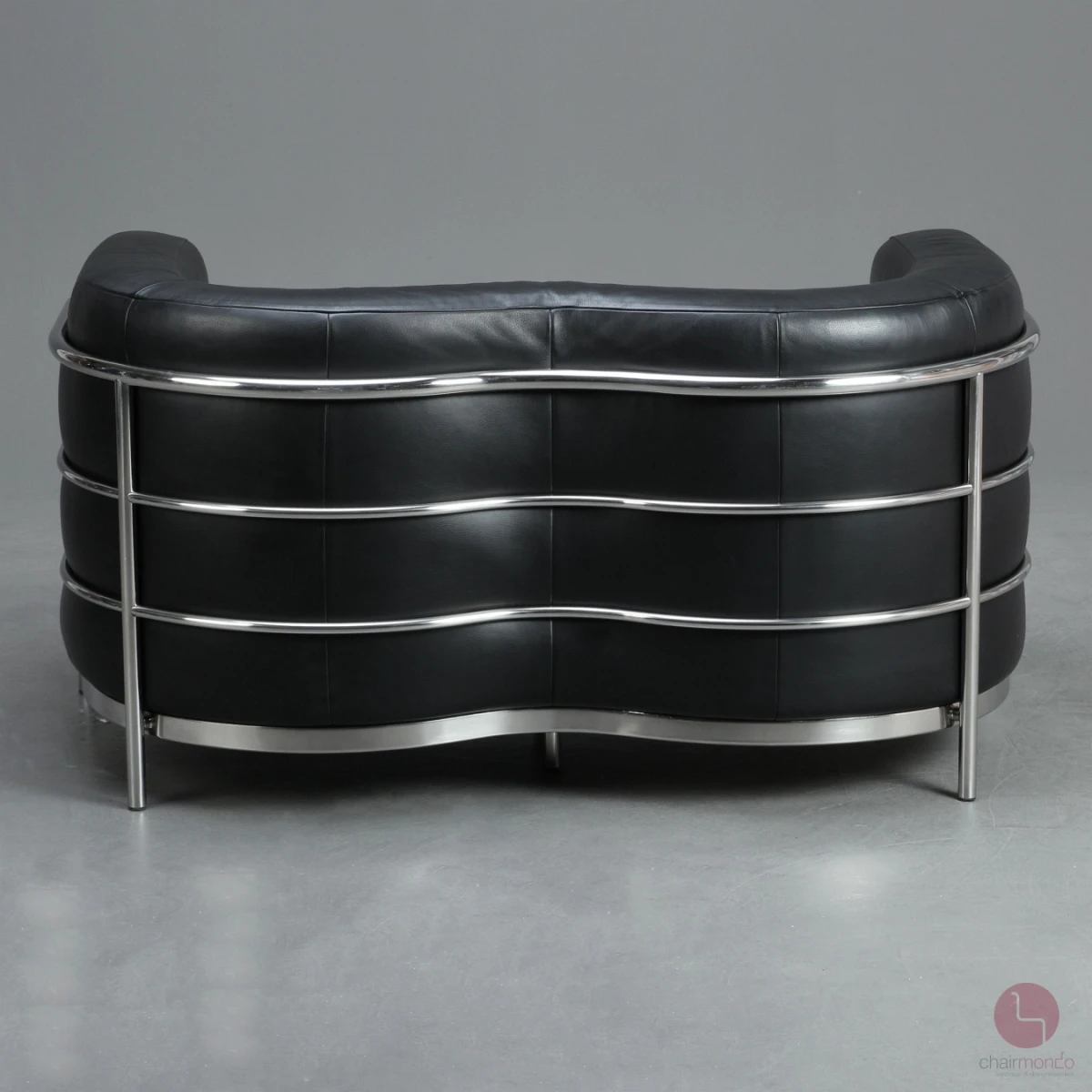 Zanotta Onda 2-Sitzer Sofa Leder Schwarz gebraucht