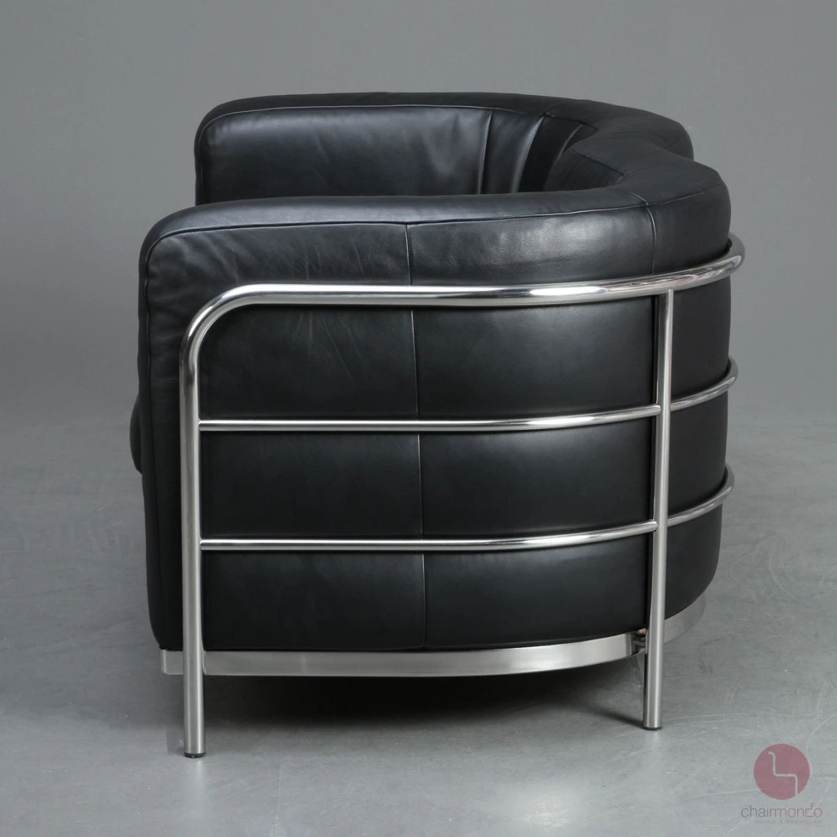 Zanotta Onda 2-Sitzer Sofa Leder Schwarz gebraucht