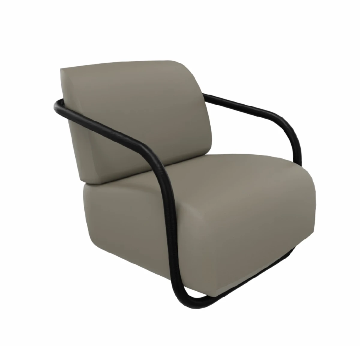 Thonet 2001 Sessel in Pure Materials Leder, schwarze esche Gestell