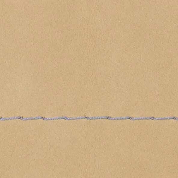 Leder III - Nubukleder Sandbeige, Garn Warm Grey