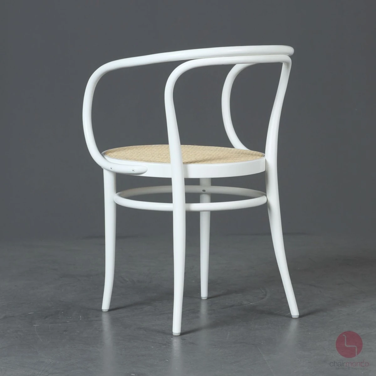 Thonet 209 Weiß Bugholzstuhl mit Geflecht gebraucht Thonet 209 Weiß Bugholzstuhl mit Geflecht gebraucht