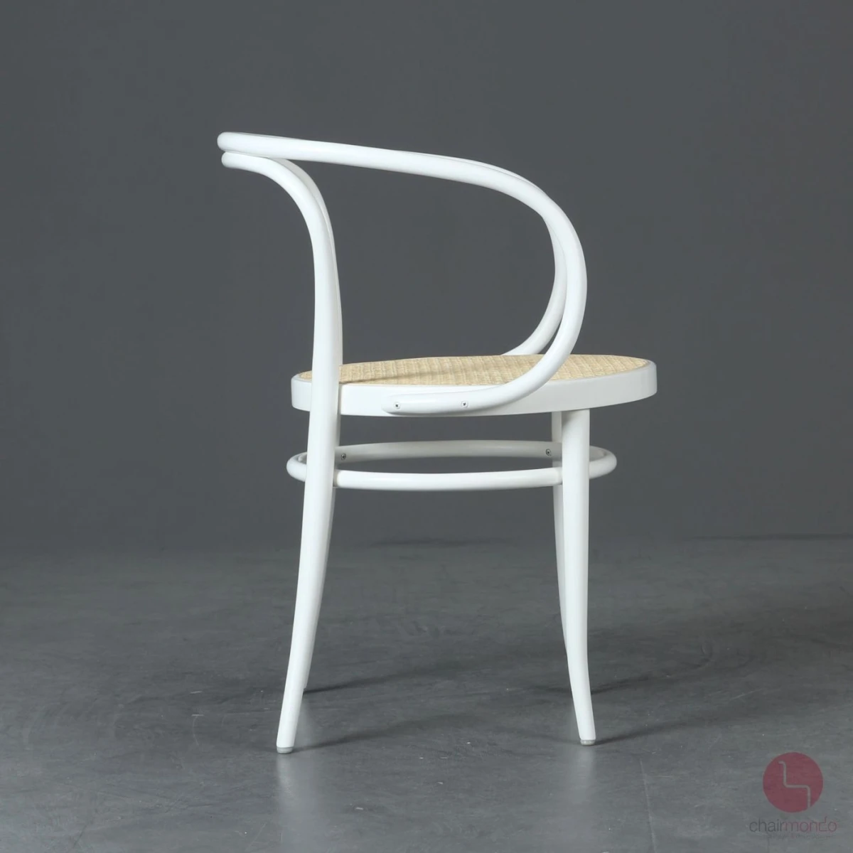 Thonet 209 Weiß Bugholzstuhl mit Geflecht gebraucht Thonet 209 Weiß Bugholzstuhl mit Geflecht gebraucht