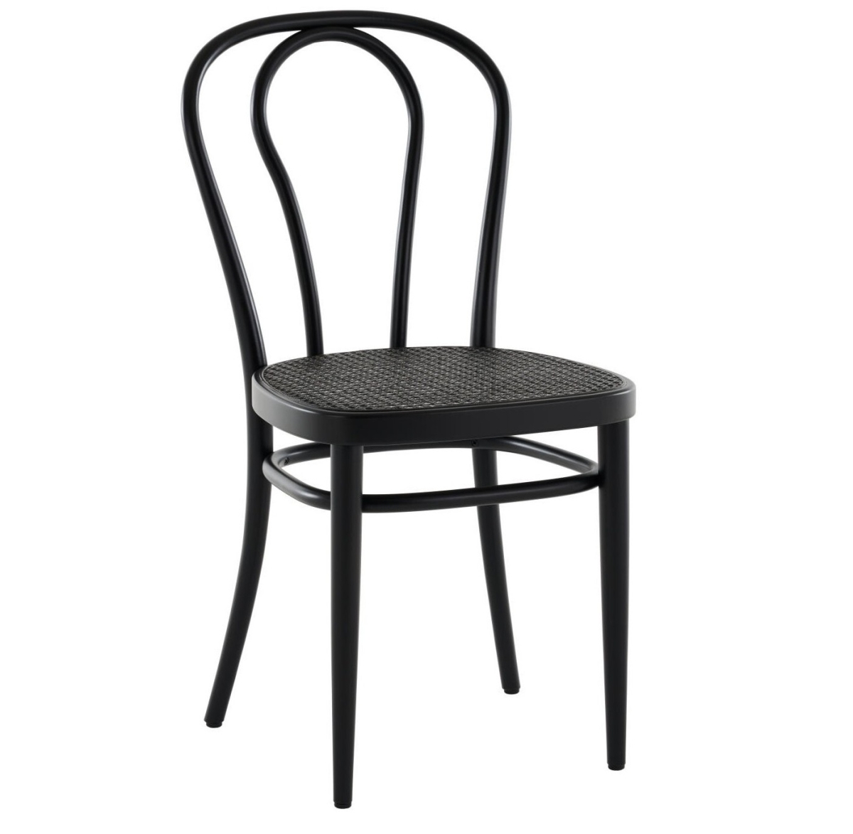 Thonet 218 Dark Melange in Buche schwarz gebeizt