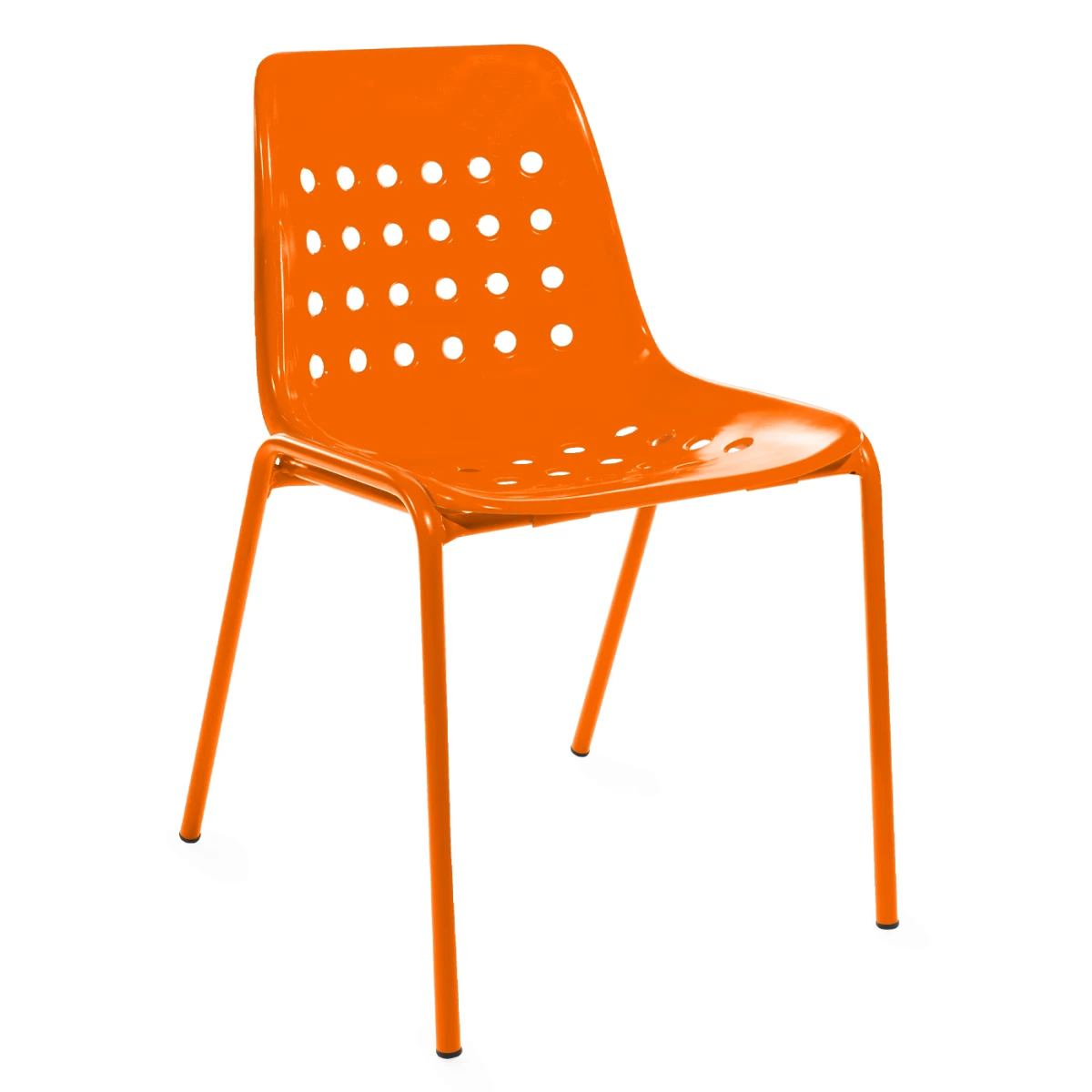 Bermuda Stuhl ohne Armlehnen in Orange