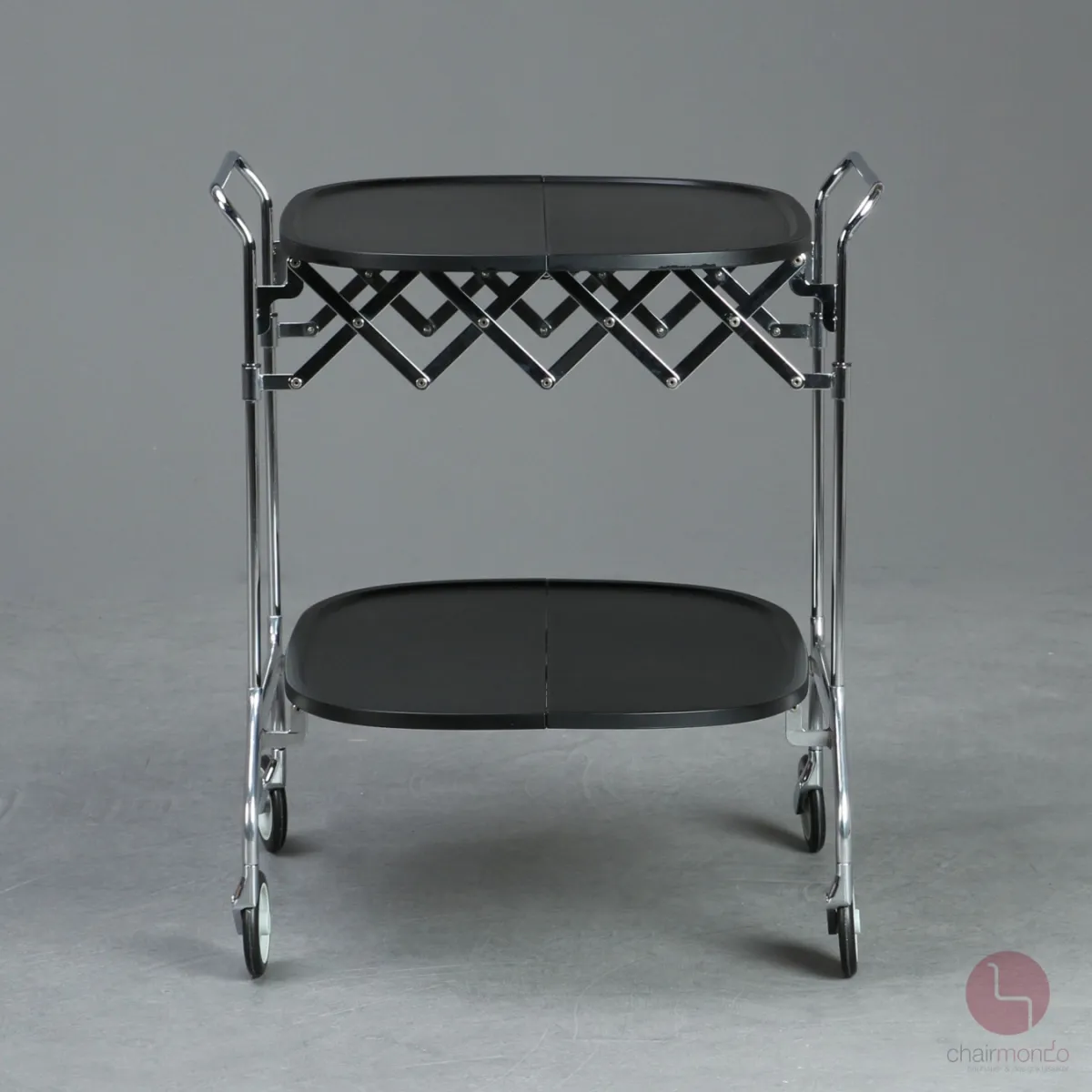 Kartell Servierwagen Gastone klappbar Schwarz gebraucht