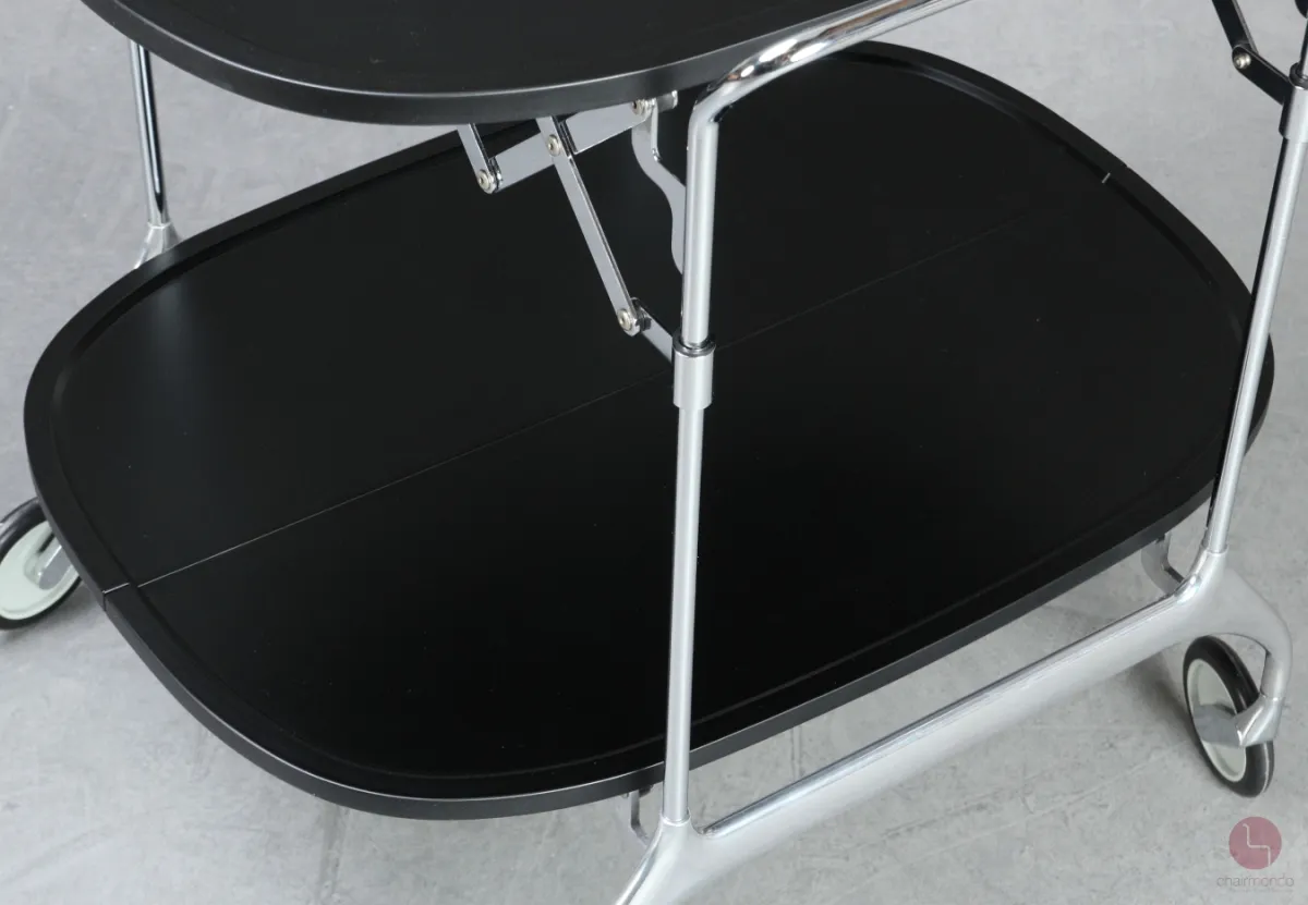 Kartell Servierwagen Gastone klappbar Schwarz gebraucht