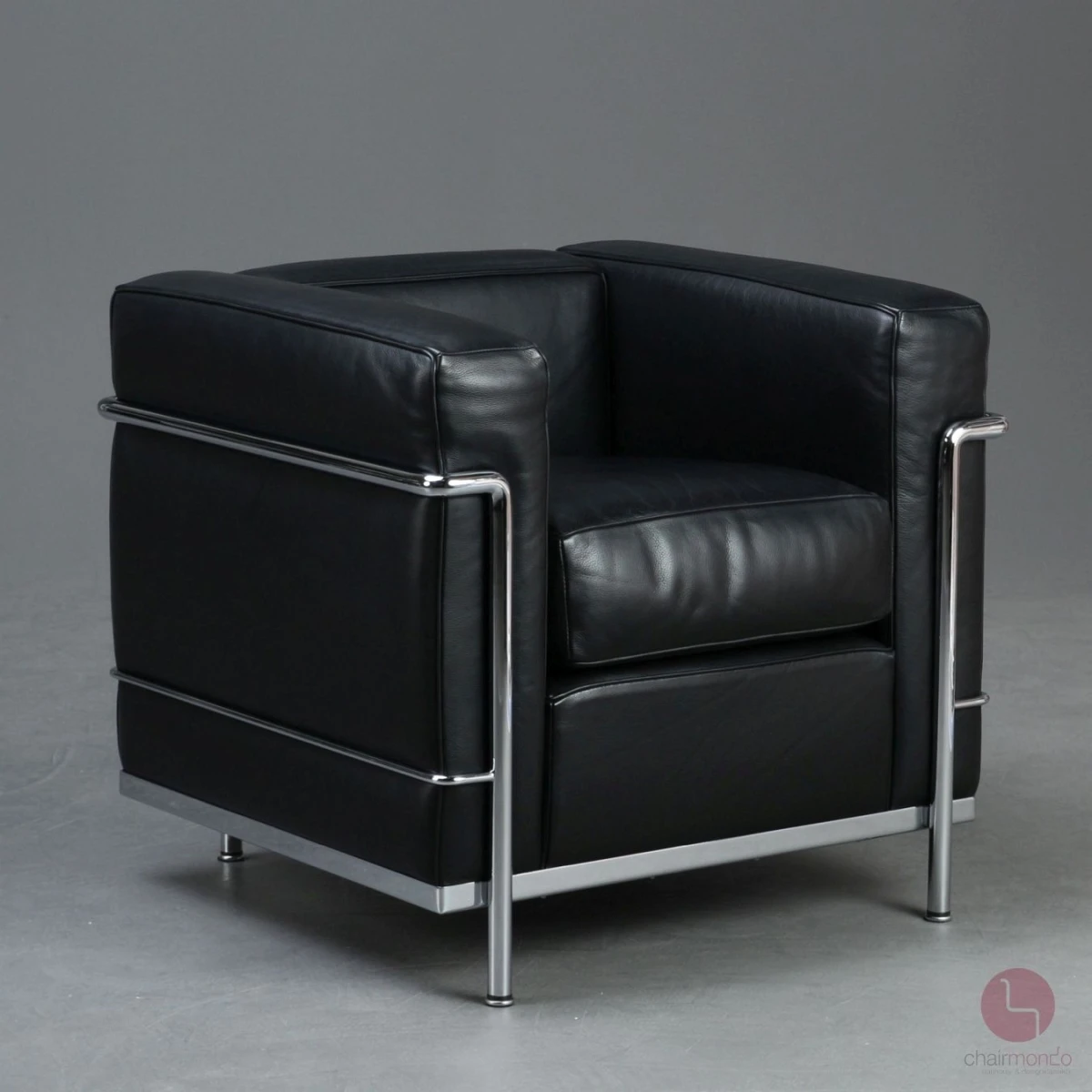 Cassina LC2 Sessel mit schwarzem Leder chairmondo